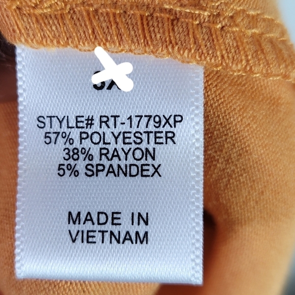 Zenana Outfitters Hi-Low Long Tunic Top Duster 3/4 Sleeve Mustard Yellow - Picture 7 of 7